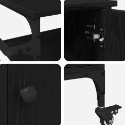 vidaXL Carros E Islas-Carro de Cocina 87.5 x 39 x 84.5 cm