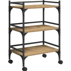 vidaXL Carros E Islas-Carro de Cocina 50 x 35 x 75.5 cm