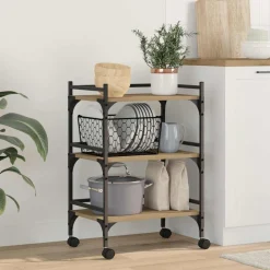 vidaXL Carros E Islas-Carro de Cocina 50 x 35 x 75.5 cm