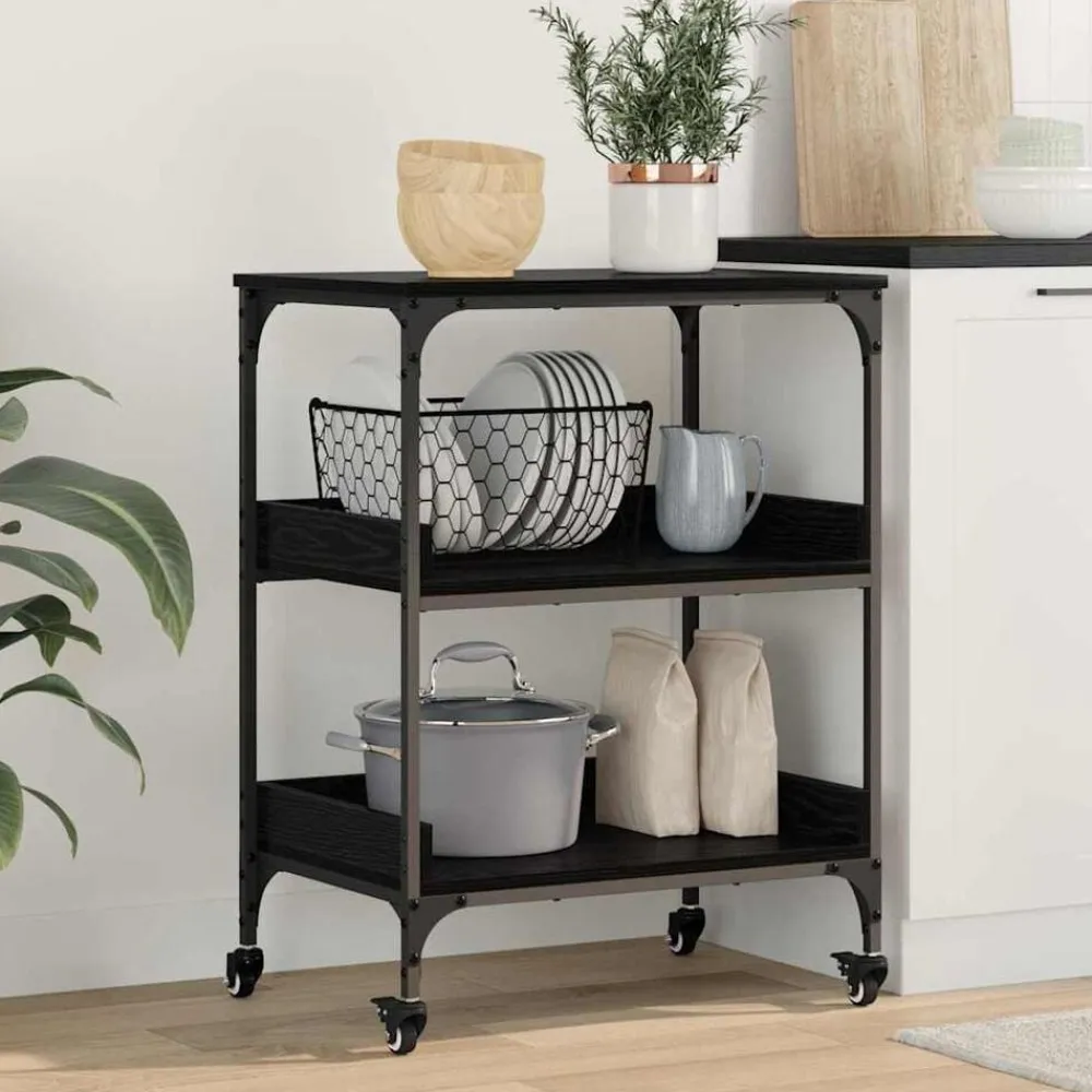 vidaXL Carros E Islas-Carro de Cocina 60 x 41 x 80.5 cm