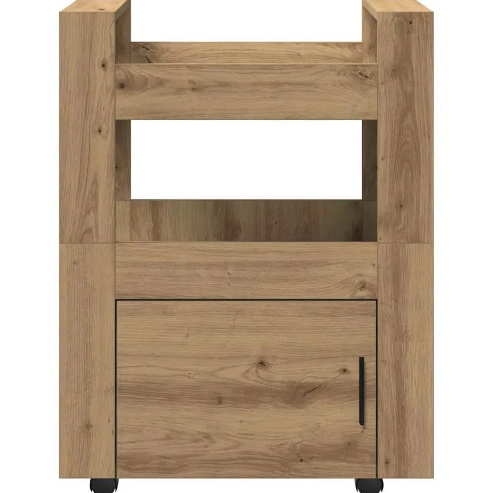 vidaXL Carro de Cocina 60 x 45 x 80 cm Roble artisan Discount