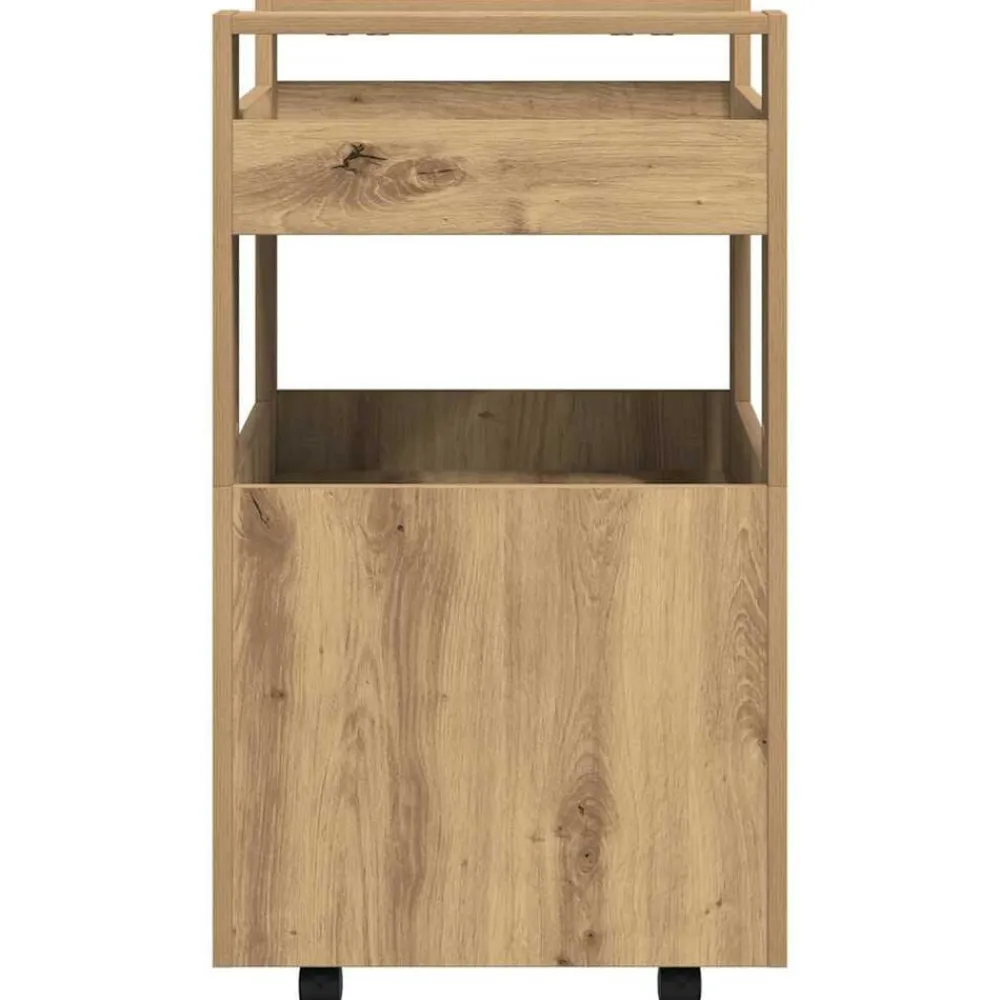 vidaXL Carro de Cocina 60 x 45 x 80 cm Roble artisan Discount