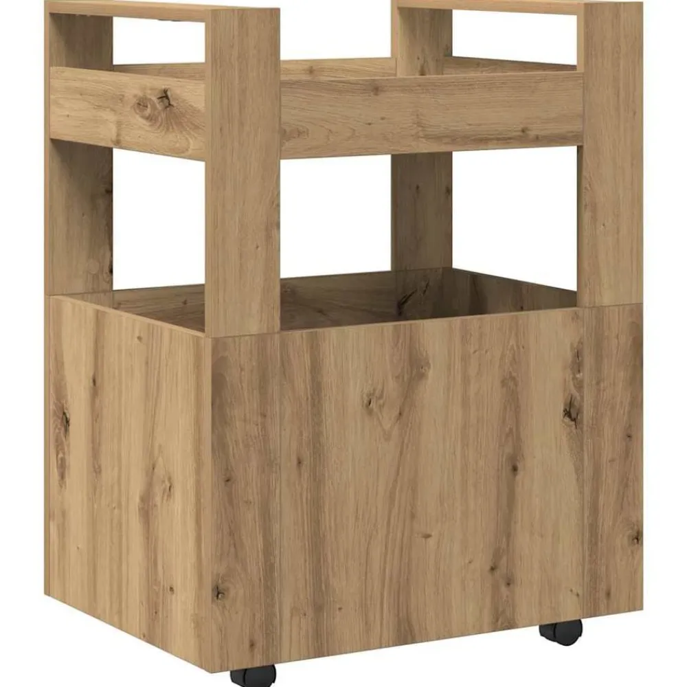 vidaXL Carro de Cocina 60 x 45 x 80 cm Roble artisan Discount