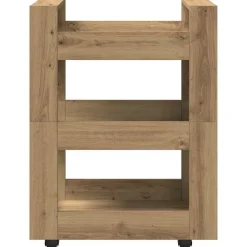 vidaXL Carros E Islas-Carro de Cocina Roble artesanal 60 x 45 x 80 cm