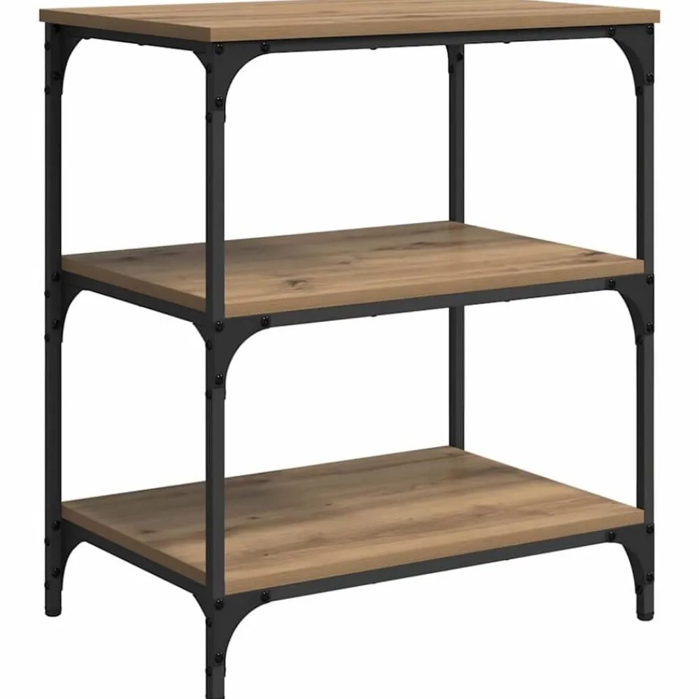 vidaXL Carro de Cocina Roble artesanal 60 x 41 x 76 cm Roble artisan Hot
