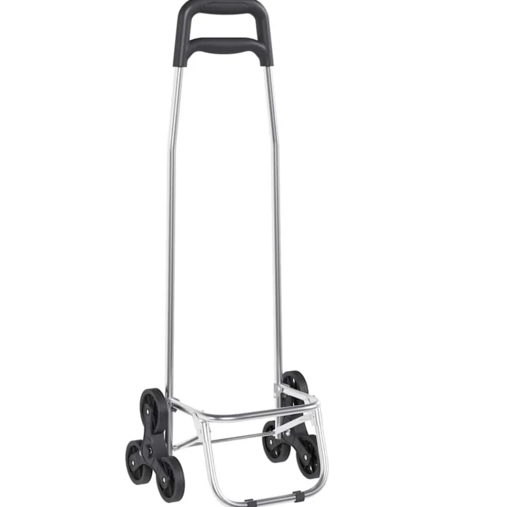 vidaXL Carro de compras 39.5 x 33 x 93 cm Tela Oxford Azul Clearance