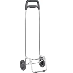vidaXL Carro de compras 35 x 28 x 92 cm Tela Oxford Gris New