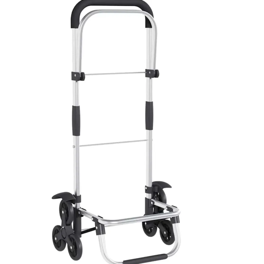 vidaXL Carro de compras 47 x 39 x 100,5 cm Tela Oxford Gris Hot