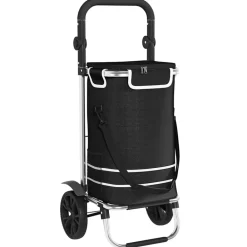 vidaXL Maletas Y Bolsos De Viaje-Carro de compras 36,5 x 46,5 x 100,5 cm Tela Oxford