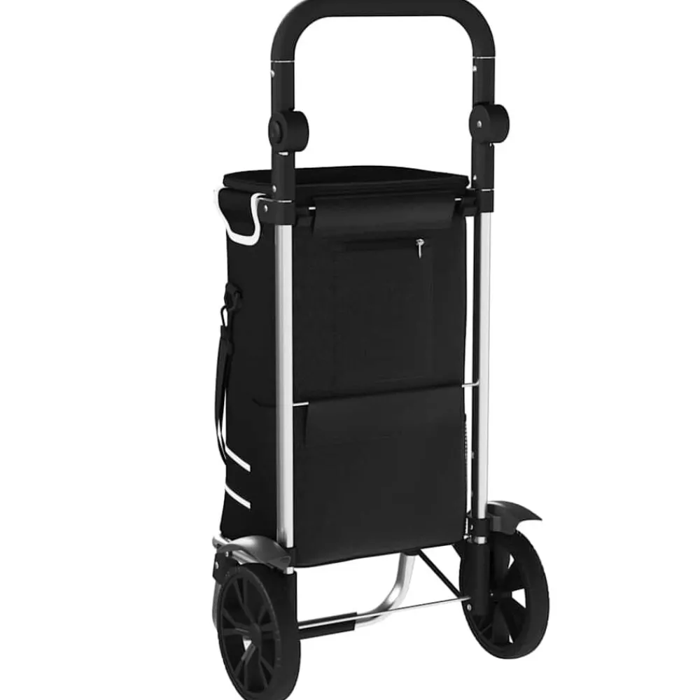 vidaXL Maletas Y Bolsos De Viaje-Carro de compras 36,5 x 46,5 x 100,5 cm Tela Oxford