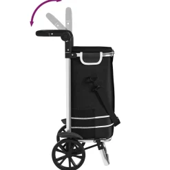 vidaXL Maletas Y Bolsos De Viaje-Carro de compras 36,5 x 46,5 x 100,5 cm Tela Oxford