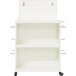 vidaXL Carro de herramientas 65 x 35 x 111 cm Acero laminado en frío White