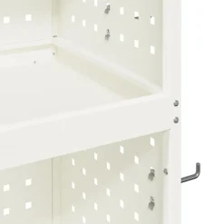 vidaXL Carro de herramientas 65 x 35 x 111 cm Acero laminado en frío White