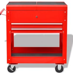 vidaXL Herramientas-Carro de herramientas Rojo 70.5 x 37 x 71 cm Acero
