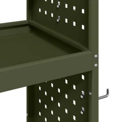 vidaXL Accesorios De Bricolaje-Carro de herramientas con estante 75 x 35 x 73 cm