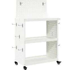 vidaXL Carro de herramientas 65 x 35 x 111 cm Acero laminado en frío White Hot