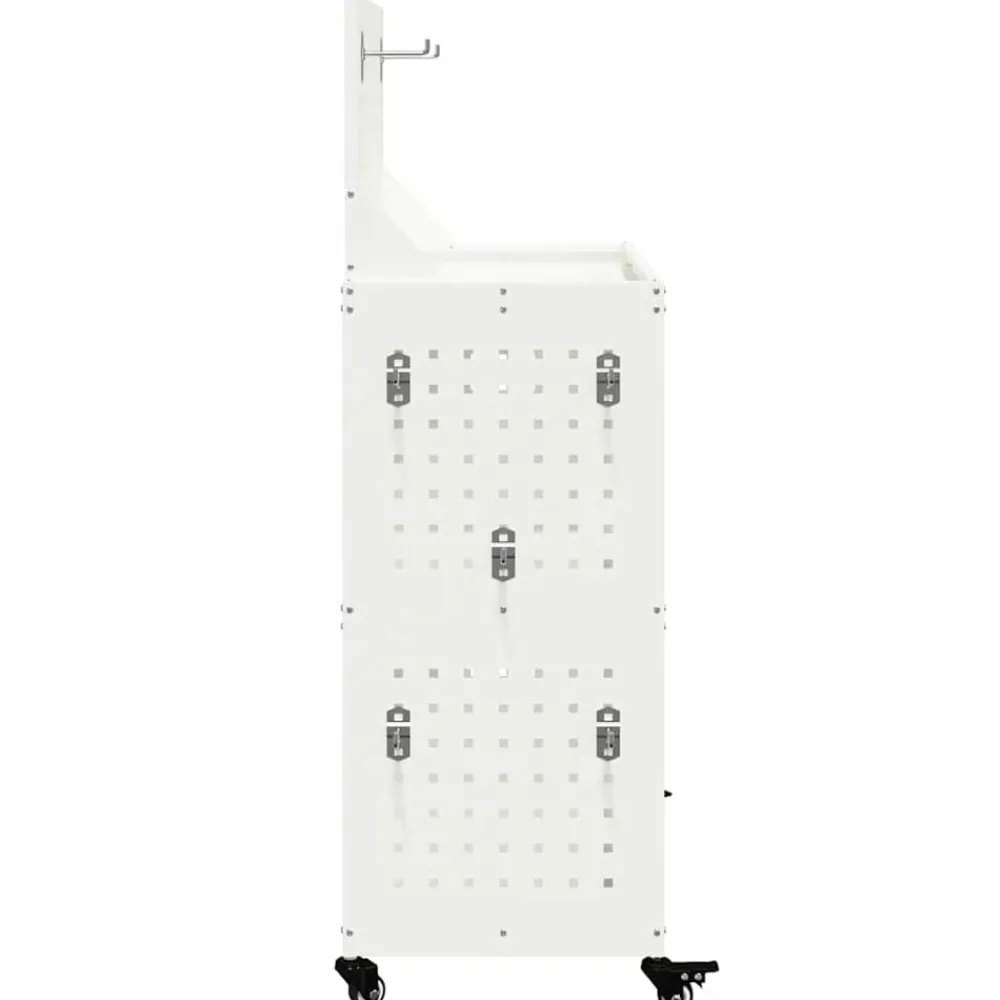 vidaXL Carro de herramientas 65 x 35 x 111 cm Acero laminado en frío White Hot