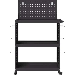 vidaXL Accesorios De Bricolaje-Carro de herramientas con estante 65 x 35 x 111 cm