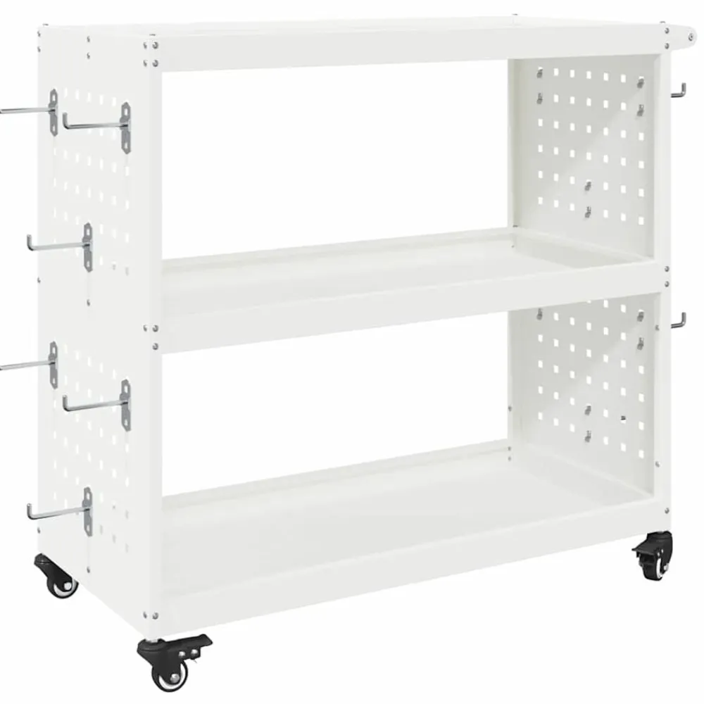 vidaXL Accesorios De Bricolaje-Carro de herramientas 75 x 35 x 73 cm Acero laminado en frío