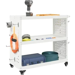 vidaXL Accesorios De Bricolaje-Carro de herramientas 75 x 35 x 73 cm Acero laminado en frío