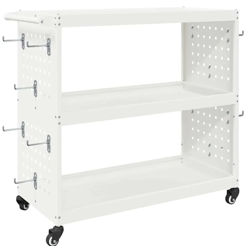 vidaXL Accesorios De Bricolaje-Carro de herramientas 75 x 35 x 73 cm Acero laminado en frío