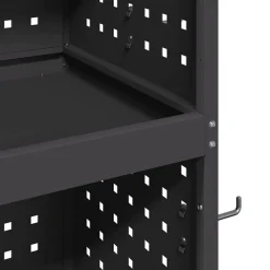 vidaXL Accesorios De Bricolaje-Carro de herramientas con estante 65 x 35 x 111 cm