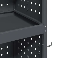vidaXL Accesorios De Bricolaje-Carro de herramientas con estante 65 x 35 x 111 cm