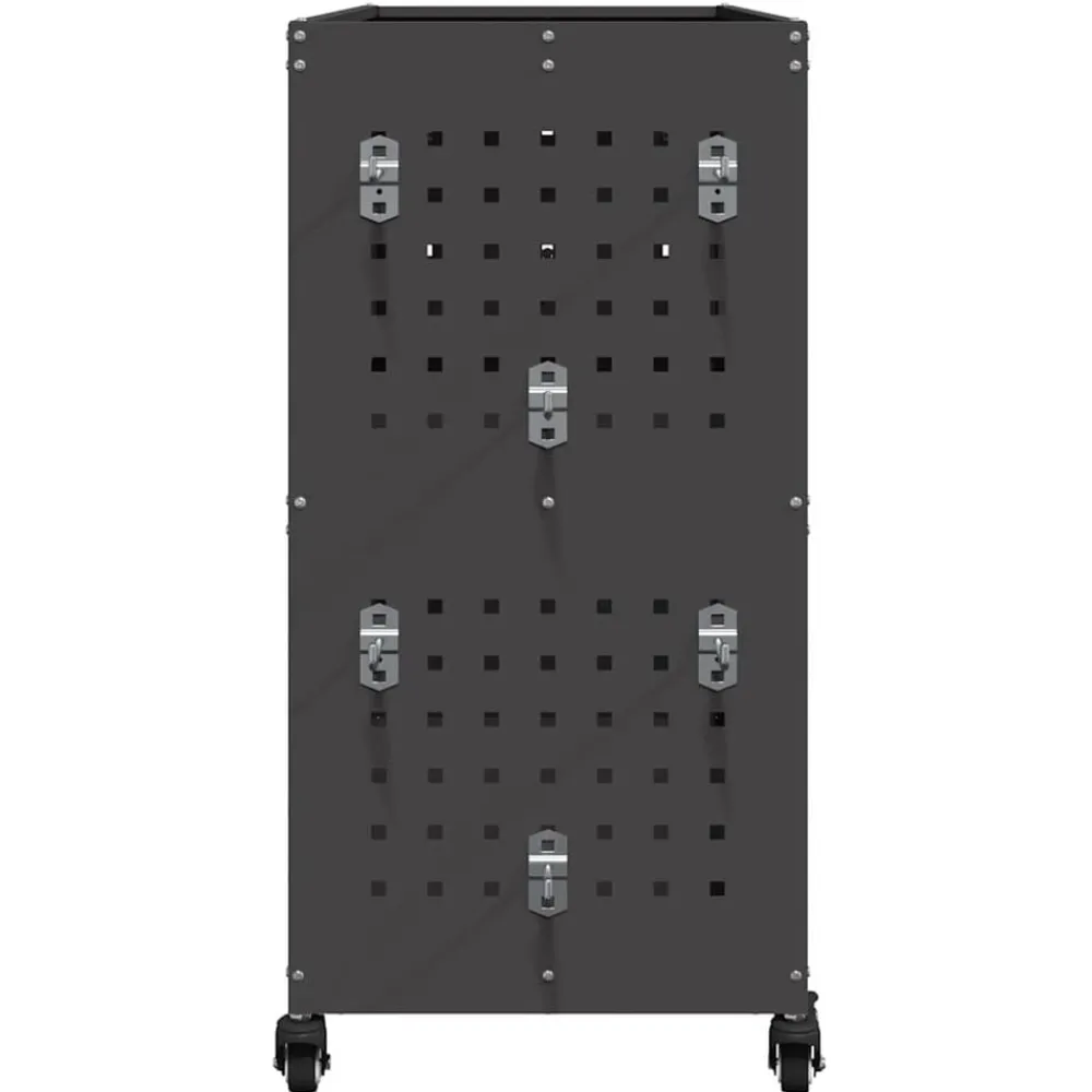 vidaXL Carro de herramientas con estante 75 x 35 x 73 cm Negro New