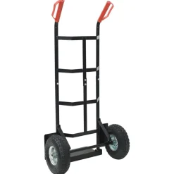 vidaXL Herramientas-Carro de mano extensible y rojo 57 x 46 x 113 cm Acero