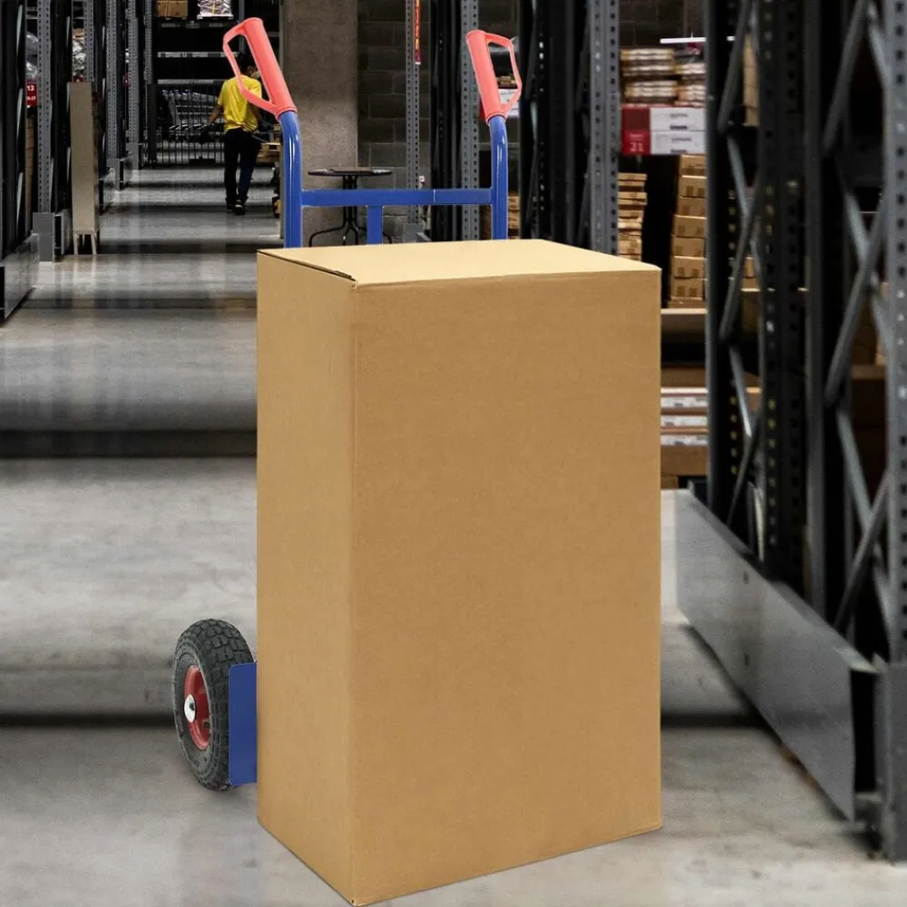 vidaXL Carro de mano extensible y Rojo 57 x 46 x 113 cm Acero Azul Online