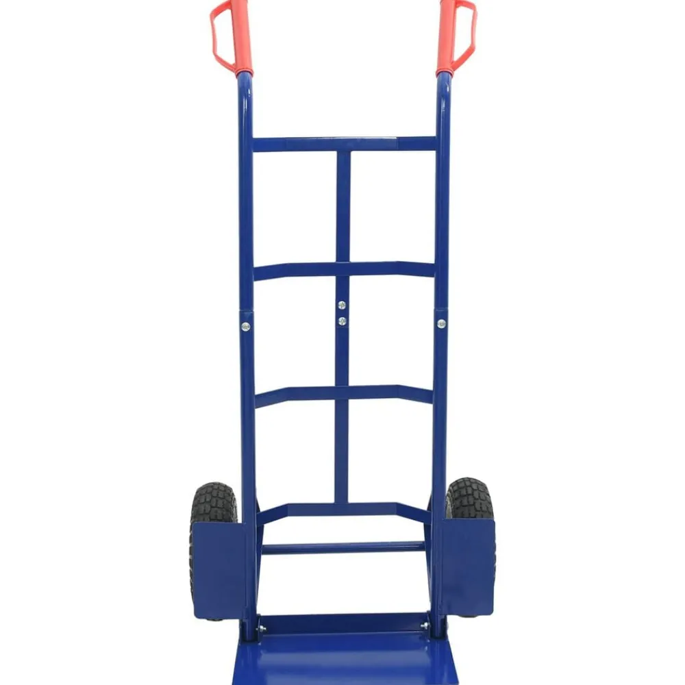 vidaXL Carro de mano extensible y Rojo 57 x 46 x 113 cm Acero Azul Online