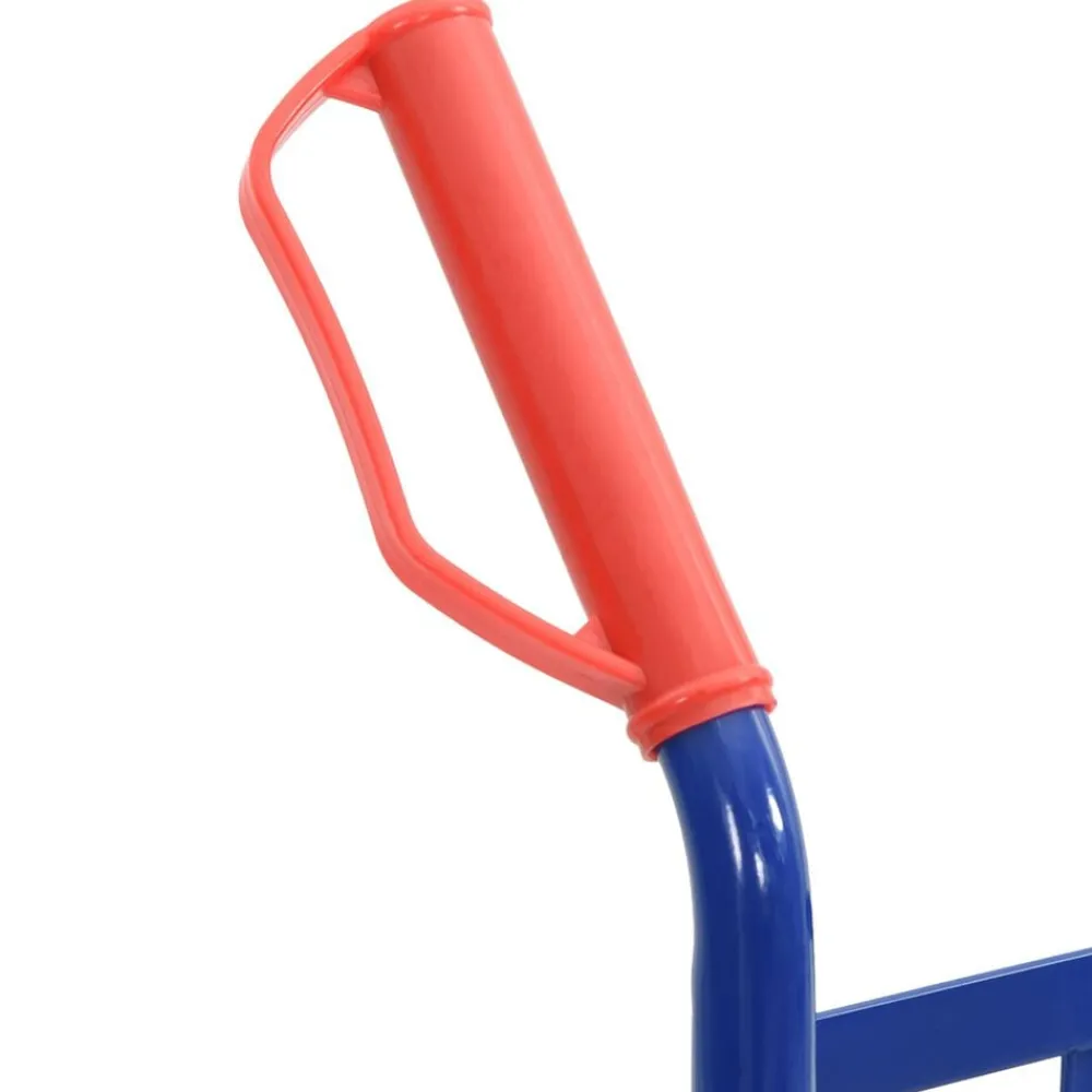 vidaXL Carro de mano extensible y Rojo 57 x 46 x 113 cm Acero Azul Online