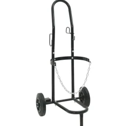 vidaXL Carro de Mano Negro y rojo 49 x 49 x 101 cm Acero Hot