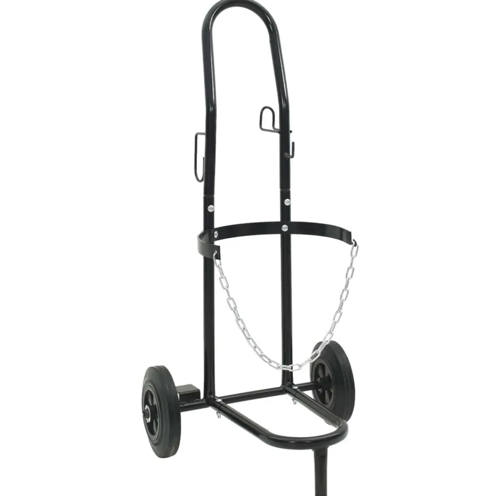 vidaXL Carro de Mano Negro y rojo 49 x 49 x 101 cm Acero Hot