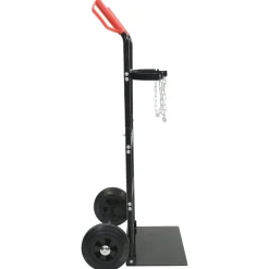 vidaXL Carro de Mano Negro y rojo 63 x 43,5 x 110 cm Acero Best