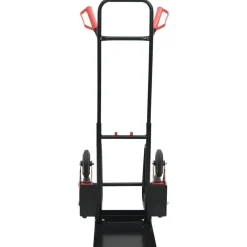 vidaXL Carro de Mano Negro y rojo 64,5 x 49,5 x 114 cm Acero