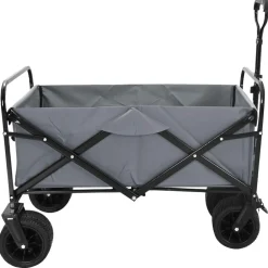 vidaXL Carro de Mano Plegable 89 x 63 x 96 cm Gris Online