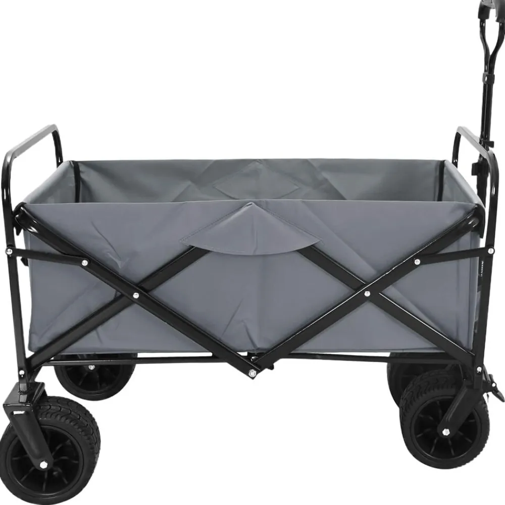vidaXL Carro de Mano Plegable 89 x 63 x 96 cm Gris Online