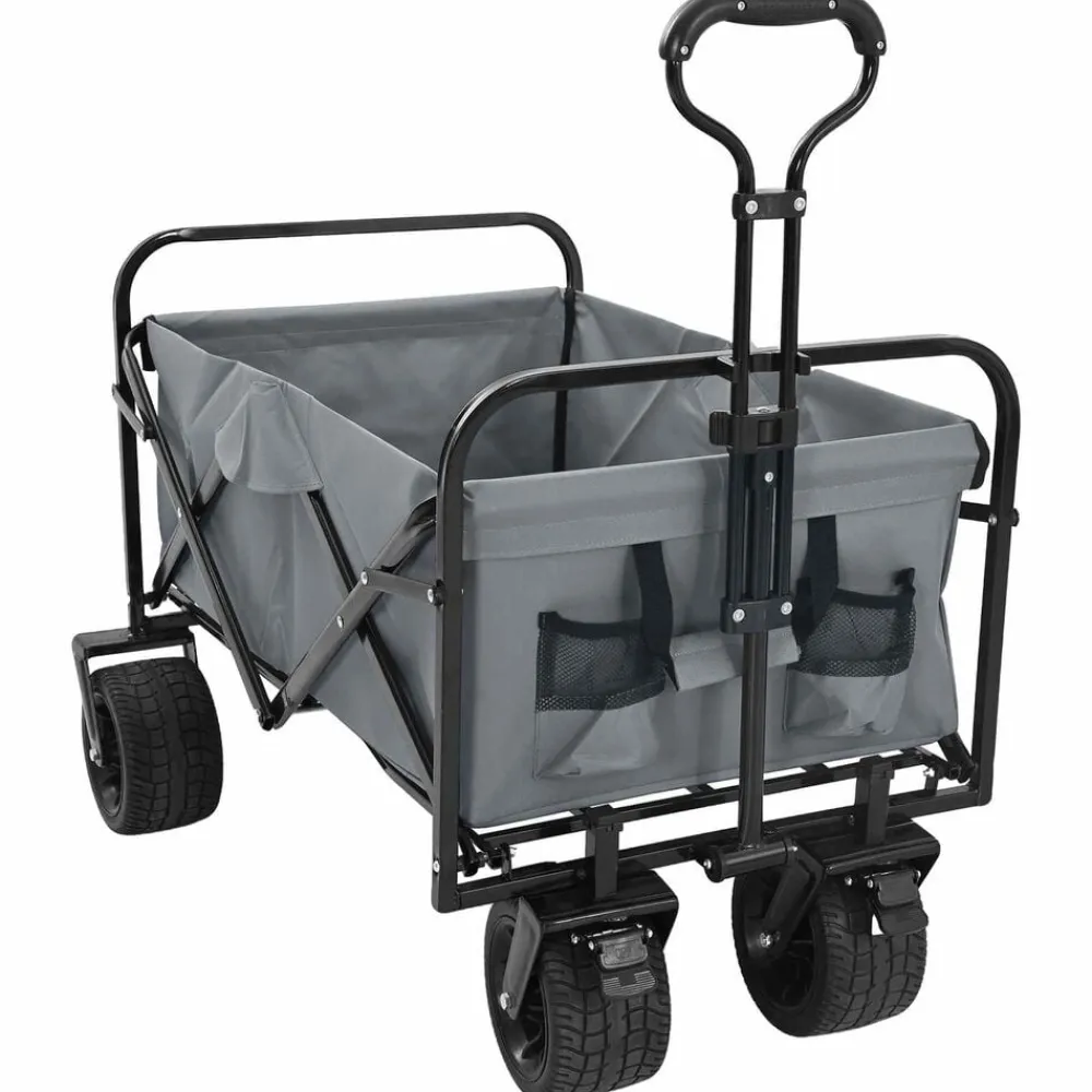 vidaXL Carro de Mano Plegable 89 x 63 x 96 cm Gris Online