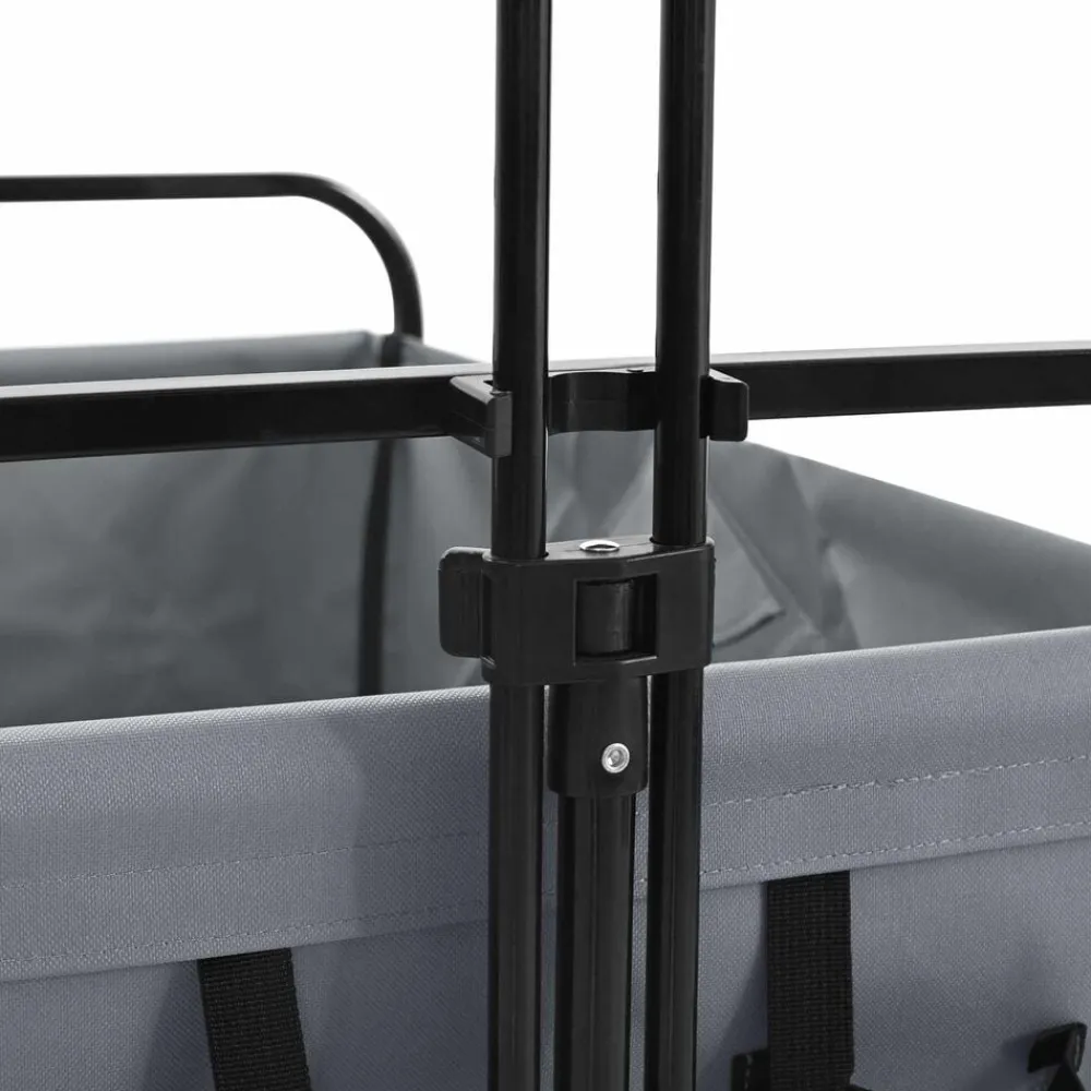 vidaXL Carro de Mano Plegable 89 x 63 x 96 cm Gris Online