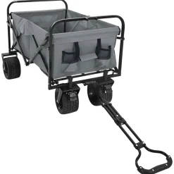 vidaXL Carro de Mano Plegable 89 x 63 x 96 cm Gris Online