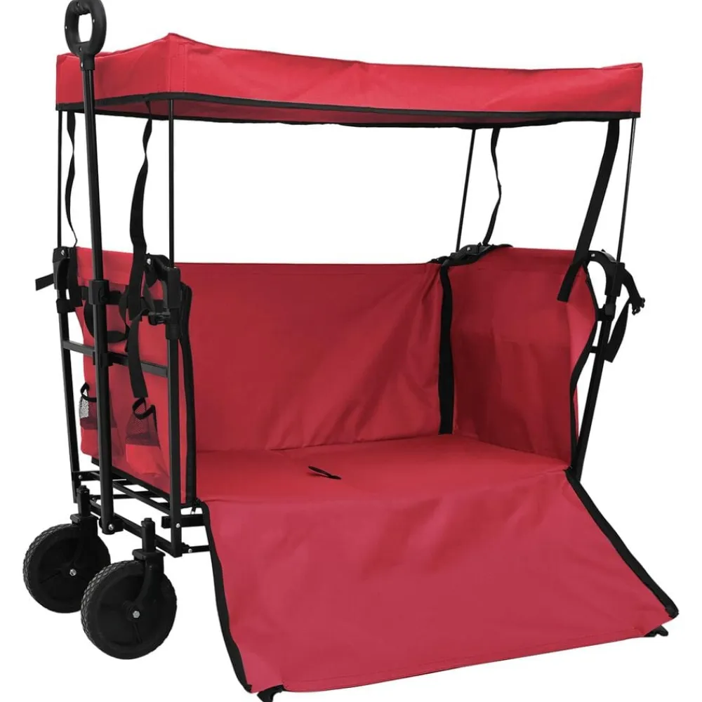 vidaXL Herramientas-Carro de Mano Plegable 105 x 56.5 x 116 cm Tela Oxford