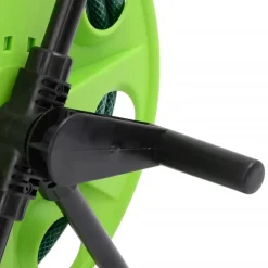 vidaXL Accesorios De Bricolaje-Carro de rollo con manguera verde 30 m PVC