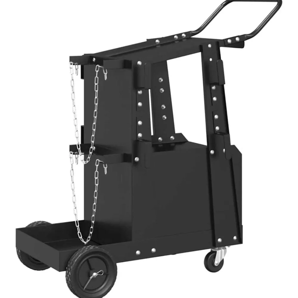 vidaXL Carro de soldadura Negro 91 x 47 x 96 cm Acero Discount