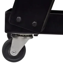 vidaXL Herramientas-Carro de soldadura negro con 3 estantes organizador de taller
