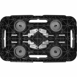 vidaXL Carro de transporte polipropileno negro 300 kg Best