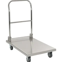 vidaXL Carro portaequipajes acero inoxidable plateado 82x53x86 cm Best