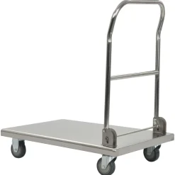 vidaXL Carro portaequipajes acero inoxidable plateado 82x53x86 cm Best