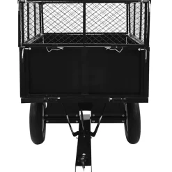 vidaXL Jardín-Carro remolque inclinable de cortacésped carga de 300 kg