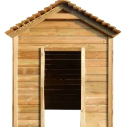 vidaXL Estructuras Para Juegos Al Aire Libre-Casa de juegos de jardín madera de pino 120x120x146 cm